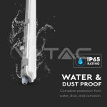 LED Водозащитено тяло 120cm 18W 6400K