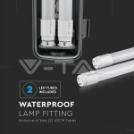 LED Водозащитено тяло 60cm 2 x 10W 4000K