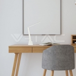 4W LED Настолна Лампа Бяло + Сребристо