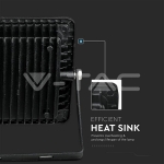 30W LED Прожектор SAMSUNG Чип Бяла Светлина Черно Тяло