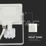 10W LED Прожектор Сензор SAMSUNG Чип Бяло Тяло 6400K