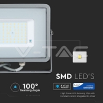 50W LED Прожектор SAMSUNG Чип SMD Сиво Тяло 6400K
