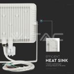 50W LED Прожектор Сензор SAMSUNG Чип Бяло Тяло 3000K