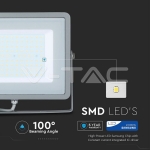 100W LED Прожектор SAMSUNG Чип SMD Сиво Тяло 3000K