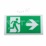 2W LED Евакуационно Таван за Вграждане 6000K