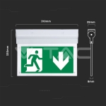 2W LED Евакуационно Стена/Таван 6000K