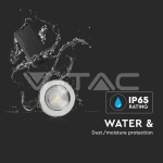 5W LED Луна Пожароустойчива Хром Димираща 4000K