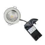 5W LED Луна Пожароустойчива Хром Димираща 4000K