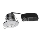 5W LED Луна Пожароустойчива Хром Димираща 4000K