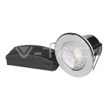 5W LED Луна Пожароустойчива Хром Димираща 4000K