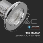 5W LED Луна Пожароустойчива Хром Димираща 4000K