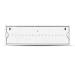 3W Евакуационна Табела Стена 12 Часа Зареждане 6400K IP65 1200 mah