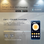 10W LED Луна Bluetooth Пожароустойчива Димираща IP65