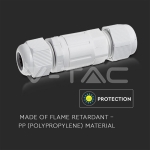 Влагозщитена разпределителна кутия Бяла