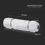 Влагозщитена разпределителна кутия Бяла