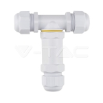 Влагозащитен Конектор Бял 3х8-12мм IP68