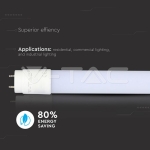 LED Пура T8 10W 60 см Nano Пластик Неутрална Светлина Без Ротационна