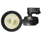 40W LED Прожектор Релсов Монтаж COB Бяла Светлина