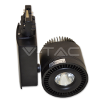 45W LED COB CRI>95 Прожектор Релсов Монтаж черно Тяло Бяла Светлина