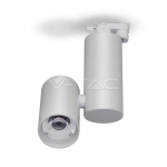 30W LED Прожектор Релсов Монтаж Бяло Тяло Бяла Светлина