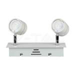 2 x GU10 Корпус Луна Релсов Монтаж Бял