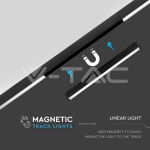 30W Магнитен Линеен Осветител 3000K Черен 24V