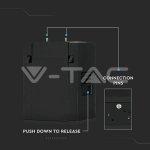 1W Магнитен Линеен Спот 4000K Черен 24V