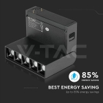 5*2W Магнитен Линеен Спот 3000K Черен 24V