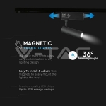 15W Магнитен Спот 4000K Черен 24V