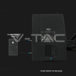 15W Магнитен Линеен Висящ Спот 4000K Черен 24V