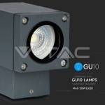 GU10 Стенна Лампа Бял Мат На Долу