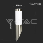 Стенна Лампа Неръждавейка Диагонална IP65