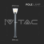 Градинска Лампа Прозрачно Тяло IP65