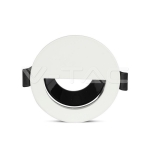 GU10 Корпус Луна Полукръг Бяло + Черно