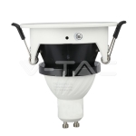 GU10 Корпус Луна Полукръг Бяло + Черно