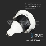 GU10 Корпус Луна Полукръг Бяло + Черно