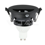 GU10 Корпус Луна Полукръг Черно + Черно