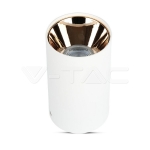 GU10 Корпус Кръг Бяло + Розово Злато