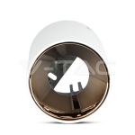 GU10 Корпус Кръг Бяло + Розово Злато