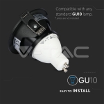 GU10 Отливка Кръг Черно + Черно