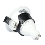 GU10 Корпус Луна Квадрат Бяло + Черно