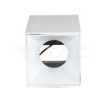 GU10 Корпус Квадрат Бяло + Бяло