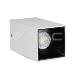 GU10 Корпус Квадрат Бяло + Черно