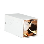 GU10 Корпус Квадрат Бяло + Розово Злато