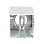 GU10 Корпус Квадрат Бяло + Розово Злато