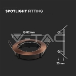 GU10 Корпус Луна Кръг Регулируема Бронз