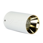 GU10 Корпус Кръг Бяло + Зларо