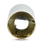 GU10 Корпус Кръг Бяло + Зларо