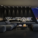 GU10 Корпус Луна Квадрат Регулируема Злато