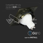 GU10 Корпус Луна Квадрат Регулируема Злато